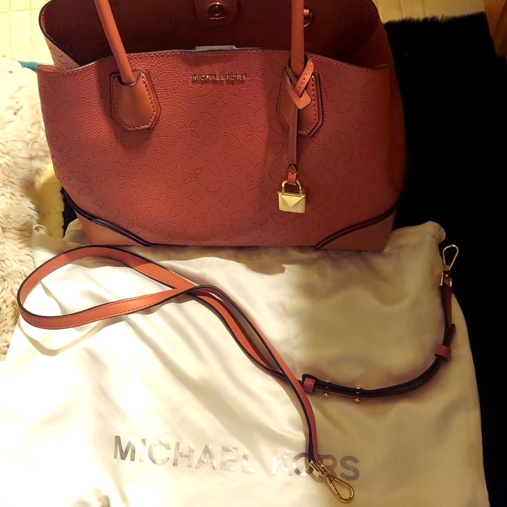 Authentic Michael Kors perforated purse